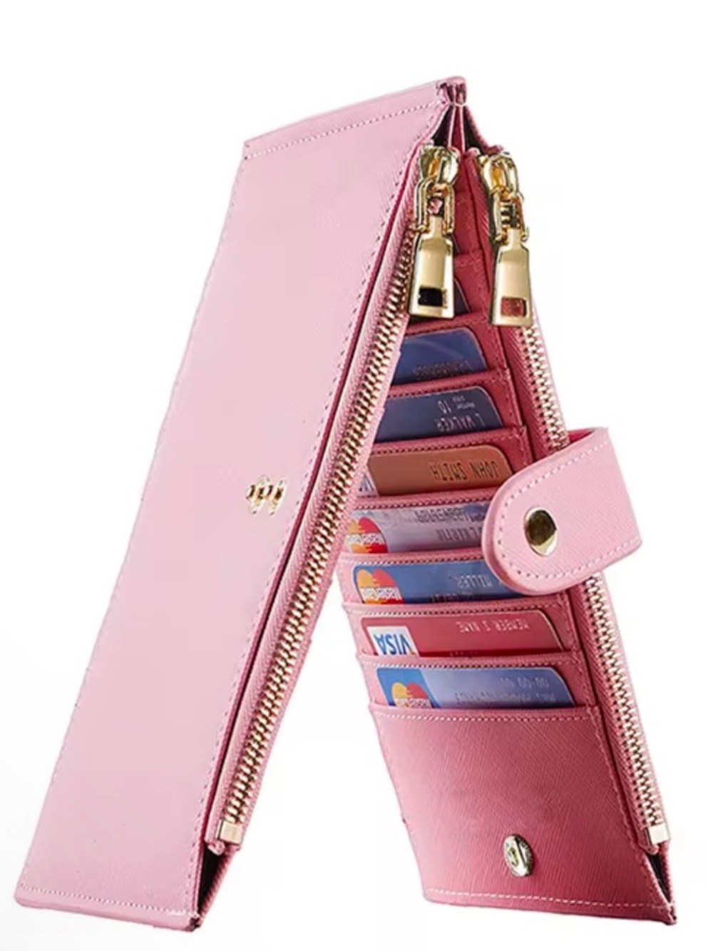 New RFID Women’s Card Wallet- pink